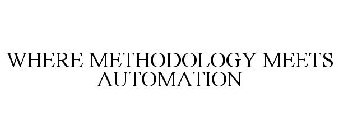 WHERE METHODOLOGY MEETS AUTOMATION