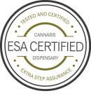 TESTED AND CERTIFIED ESA CERTIFIED, CANNABIS DISPENSARY EXTRA STEP ASSURANCE