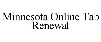 MINNESOTA ONLINE TAB RENEWAL