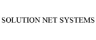 SOLUTION NET SYSTEMS