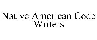 NATIVE AMERICAN CODE WRITERS