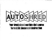 AUTOSHRED YOUR TRUSTED AND CONFIDENTIAL SOURCE FOR MOBILE DOCUMENT DESTRUCTION