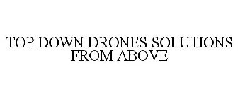 TOP DOWN DRONES SOLUTIONS FROM ABOVE