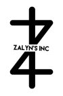 ZALYNS INCORPORATED 4 4