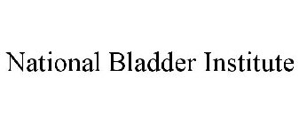 NATIONAL BLADDER INSTITUTE