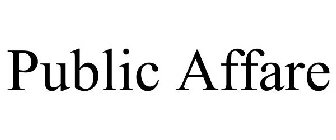 PUBLIC AFFARE