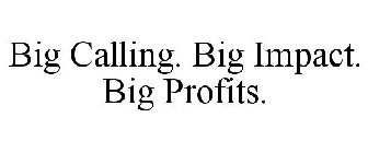 BIG CALLING. BIG IMPACT. BIG PROFITS.