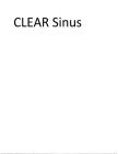 CLEAR SINUS