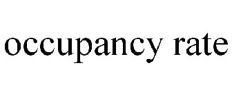 OCCUPANCY RATE