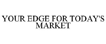 YOUR EDGE FOR TODAY'S MARKET