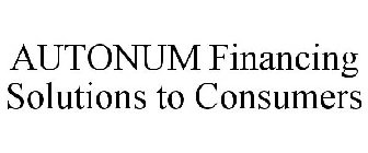 AUTONUM FINANCING SOLUTIONS TO CONSUMERS