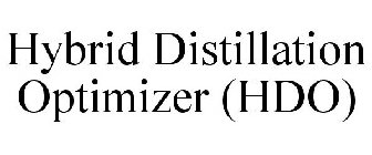 HYBRID DISTILLATION OPTIMIZER (HDO)