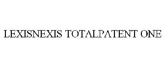 LEXISNEXIS TOTALPATENT ONE