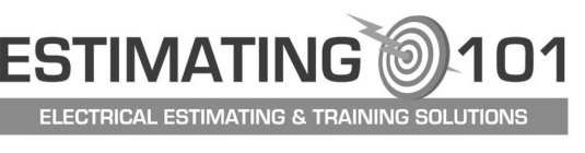ESTIMATING 101 ELECTRICAL ESTIMATING & TRAINING SOLUTIONS