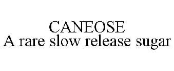 CANEOSE A RARE SLOW RELEASE SUGAR