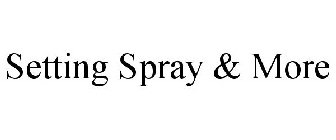 SETTING SPRAY & MORE