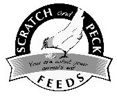 SCRATCH AND PECK FEEDS YOU ARE WHAT YOUR ANIMALS EAT