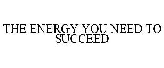 THE ENERGY YOU NEED TO SUCCEED