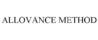 ALLOVANCE METHOD