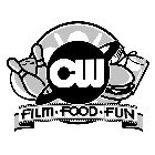 CW FILM · FOOD · FUN