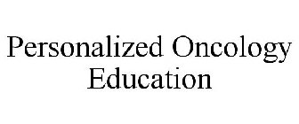 PERSONALIZED ONCOLOGY EDUCATION