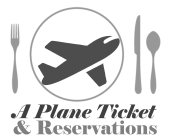 A PLANE TICKET & RESERVATIONS