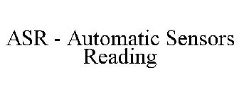 ASR - AUTOMATIC SENSORS READING