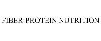 FIBER-PROTEIN NUTRITION