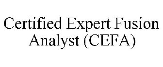 CERTIFIED EXPERT FUSION ANALYST (CEFA)