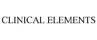 CLINICAL ELEMENTS