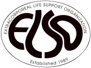 EXTRACORPOREAL LIFE SUPPORT ORGANIZATION ELSO ESTABLISHED 1989