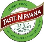 TASTE NIRVANA REAL COCONUT WATER SKINNY COCO WITH LOW CALORIE & FILLING BASIL SEEDS