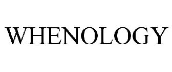 WHENOLOGY