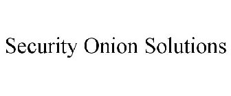 SECURITY ONION SOLUTIONS