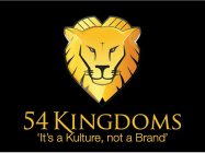 54 KINGDOMS 'IT'S A KULTURE, NOT A BRAND'