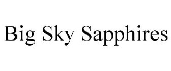 BIG SKY SAPPHIRES