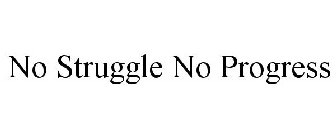 NO STRUGGLE NO PROGRESS