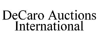 DECARO AUCTIONS INTERNATIONAL