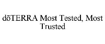 DOTERRA MOST TESTED, MOST TRUSTED