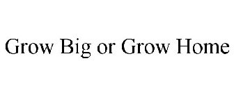 GROW BIG OR GROW HOME