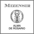 MIZENSIR CREATEUR DE PARFUM MIZENSIR MANUFACTURA GENEVE ALMA DE ROSARIO M MCMXCIX