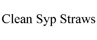CLEAN SYP STRAWS