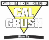 CALIFORNIA ROCK CRUSHER CORP., CAL CRUSH, RIPON, CA.