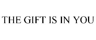 THE GIFT IS IN YOU