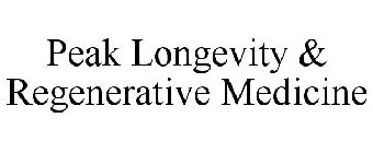 PEAK LONGEVITY & REGENERATIVE MEDICINE