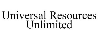 UNIVERSAL RESOURCES UNLIMITED