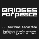 BRIDGES FOR PEACE...YOUR ISRAEL CONNECTION [HEBREW CHARACTERS]