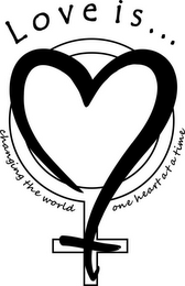 LOVE IS...CHANGING THE WORLD ONE HEART AT A TIME