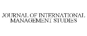 JOURNAL OF INTERNATIONAL MANAGEMENT STUDIES