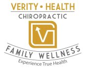 VERITY · HEALTH CHIROPRACTIC FAMILY WELLNESS EXPERIENCE TRUE HEALTH